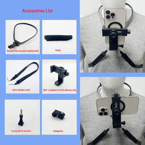 Support de cou pour téléphone de haute qualité pour Go-pros, caméra d'action D-JI, prise de vue en collier, vue à la première personne, accessoires de cyclisme - Product Image 2