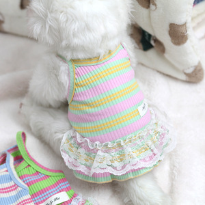 24 Nuevos Vestidos y Ropa para Mascotas Primavera/Verano, Venta al por Mayor de Fabricante de Ropa para Perros, Suministros para Mascotas, Vestidos con Tirantes y Ropa con Ribete de Encaje - Product Image 2