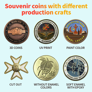 Fabrikant Op Maat Van Zinklegering Metalen Ambachten Mode Uitdaging Munt Vergulde Souvenir Cadeau Uv Afdrukken - Product Image 4