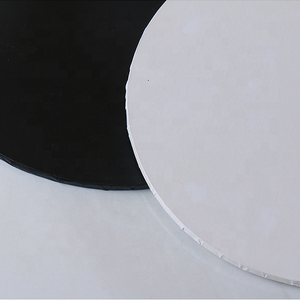 براميل مستديرة XJH لوح كيك ماسونيت MDF مصفح لامع 6 8 10 بوصة على شكل قلب أسطوانة كيك 12 14 بوصة MDF 5 لوح كيك - Product Image 2