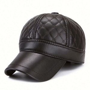 Gorra de Béisbol de Cuero para Hombre, Estilo Casual para Invierno, Venta al Por Mayor de Fábrica - Product Image 3