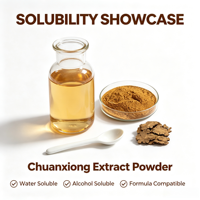 Poudre d'extrait de Chuanxiong, extrait de rhizome de Ligusticum Chuanxiong, poudre fine brune standardisée, approvisionnement en vrac