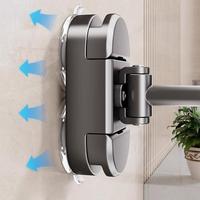 Rotatable Dual-Sided Personalized Bathroom Wall-Mounted Makeup LED Mirror Punch-Free Telescopic Folding Magnifying Metal Beauty
