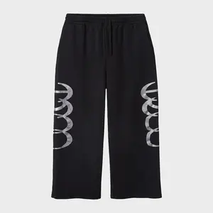 Wholesale Fashion Drawstring Pants Baggy Training Black Hippie Unisex Track Pant Fleece Men Joggers Pants