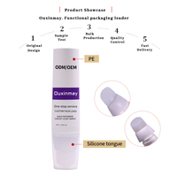Tube cosmétique en plastique avec embout en silicone pour produits de beauté et soins personnels, emballage de tube cosmétique