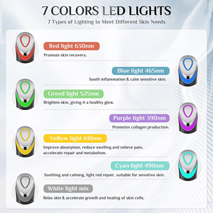 เครื่องนวดตาแบบมือถือ 7 สี LED พร้อมไมโครเคอร์เรนท์ EMS ยกกระชับผิวหน้า สำหรับใช้ในบ้าน - Product Image 5