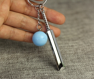 Bán Buôn Cricket Bóng Móc Chìa Khóa Túi Quyến Rũ Phụ Kiện Kim Loại Personaliss Xe Mini Keyring Cricket Bat Thể Thao Móc Chìa Khóa - Product Image 3