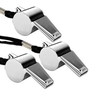Sifflet en métal personnalisé avec logo pour arbitres, écoles, football, sport, avec cordon, pour entraîneurs - Vente en gros - Product Image 5