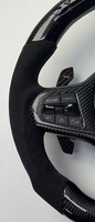 Volant de voiture en fibre de carbone brillant personnalisé, style M Performance pour BMW F20 F30 G20 G30 M3 M4 M5 Series
