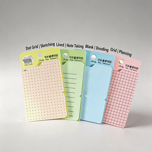 Blocs-notes adhésifs pliables Sheng Kang, 4 couleurs, avec motif de grille à points, pour l'étude, le bureau, la papeterie - Product Image 4