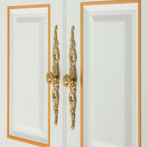 Tirador de Cobre Puro Dorado Moderno y Duradero para Cajones de Cómodas, Armarios y Puertas - Muebles de Dormitorio, Exteriores y Centros Comerciales - Product Image 3