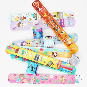 Çiçek tokat bilezik PVC kauçuk/özel Logo PVC tokat/toptan tokat tokat bilezik çocuklar için izle - Product Image 2