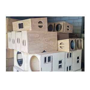 Système de haut-parleurs passifs à ligne acoustique double de 10 pouces PAKLAM AUDIO KA-210, en bois contreplaqué noir imperméable, son professionnel puissant - Product Image 6