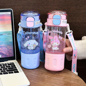 Botella de agua infantil Cinnamoroll de 500 ml con correa, diseño de dibujos animados, para niños en edad escolar. - Product Image 2