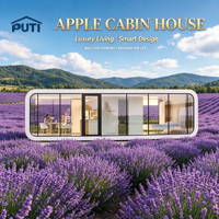 Serre modulaire préfabriquée Apple Cabin pour site isolé, installation simple, logistique pratique, zones rurales, personnalisation disponible, hôtel