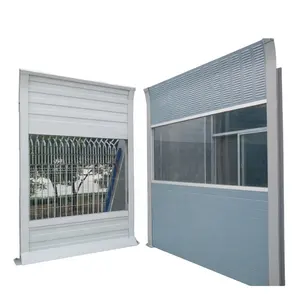 Acoustic Barrier Panel Sound Barrier RAL Color Noise Absorption Sound Proof Wall Metal Outdoor 5 Years CN HEB H Post Modern