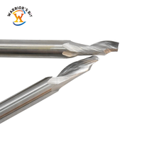 Fraise CNC Warrior's Bit en acier rapide, 1 dent, coupe ascendante, queue de 10 mm, 15 hélices, pour alliage d'aluminium, prise en charge OEM ODM personnalisée