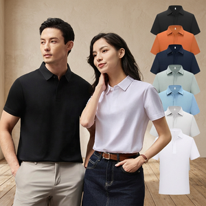 Camisas Casuales de Verano para Hombre al por Mayor, Camisas de Negocios de Manga Corta Tejidas y Estampadas, Transpirables, de Poliéster/Algodón, con Patrón Sólido RUSHX - Product Image 3
