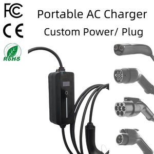 شاحن سيارات كهربائية مدمج من نوع Nacs/GBT/Type1/Type2، مناسب للسفر، بقدرة قصوى 11.5 كيلو واط و240 فولت، معتمد من CE/FCC/ROHS - Product Image 1