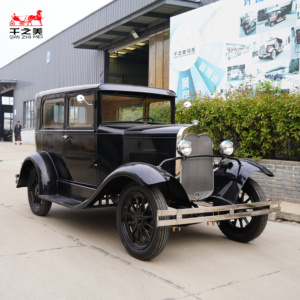 Voiture électrique de luxe personnalisée, best-seller, noire, classique, 5 places en option, style antique/vintage, avec portes, à vendre, voiture de défilé - Product Image 2