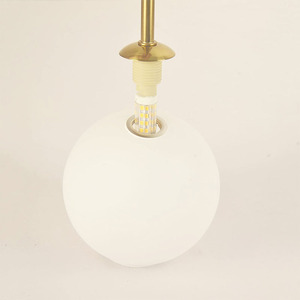 Blown Opal Trắng Frosted Vòng G9 Vít Thủy Tinh Quả Cầu Bóng Đèn Bóng Đèn Cho Mặt Dây Chuyền Ánh Sáng Lịch Thi Đấu - Product Image 3