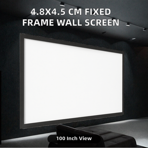 Pantalla de Proyección de 100 Pulgadas, Pantalla de Proyección Plegable Blanca para Cine en Casa, Interior y Exterior - Product Image 1