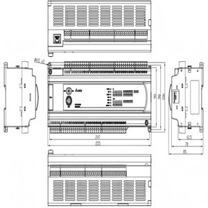 โมดูลซีพียู DVP-ES PLC แบบ DVP60ES2 DVP60ES200RE DVP60ES200T DVP60ES200R - Product Image 6