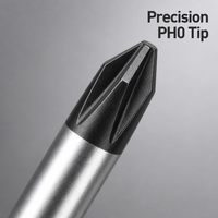 Tournevis Phillips professionnel PH0 x 75 mm avec manche bicolore