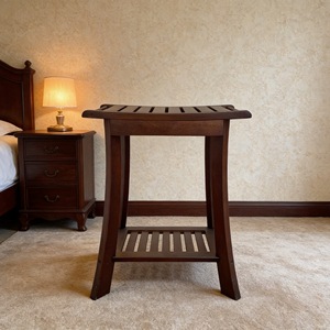 Tabouret de douche double couche antidérapant pour salle de bain, tabouret à double niveau pour toilettes, salles de bain, chambres d'hôtel, adultes et seniors - Product Image 3