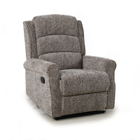 Fauteuil inclinable électrique en tissu pour une personne, idéal pour le home cinéma et le salon