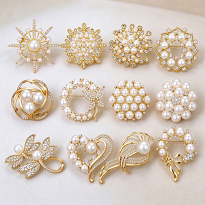 Broches Personalizados de Perlas y Diamantes de Imitación para Boda, Broches para Ramo de Novia, Broches Plateados para Vestido, Abrigo, Bufanda, Decoración, Joyería, Regalo - Product Image 6