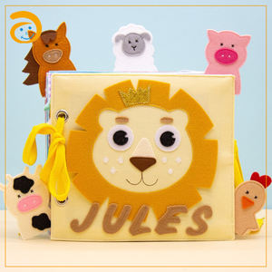 Jolies Livres Doux pour Bébés Filles, <span class=keywords><strong>Livre</strong></span> d'Activités en Feutre pour Bébé, <span class=keywords><strong>Livre</strong></span> Tactile et Sensoriel, Mes Premiers Jouets pour Bébé - Product Image 4