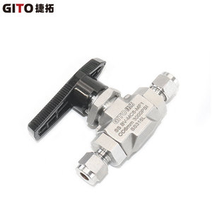 Válvula de Bola Neumática de Acero Inoxidable de Alta Presión 6000PSI con Cuerpo Forjado BV y Diseño de Paso Directo para Gas 316L - Product Image 1