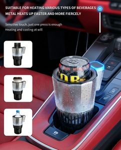 Source Factory Intelligent 24V Car Hot and Cold Cup AC-8700 ABS Metal <b>Portable</b> Small Refrigerator - Product Image 4