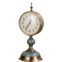 Horloge de table ronde décorative pour la décoration de la maison, horloge de table élégante pour le bureau ou la maison
