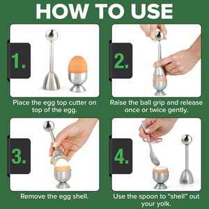 Set Regalo di Pasqua Personalizzato OEM/ODM: Portauova in Acciaio Inox e Set di Forchette per Uova Sode con Cucchiai e Supporto - Product Image 3