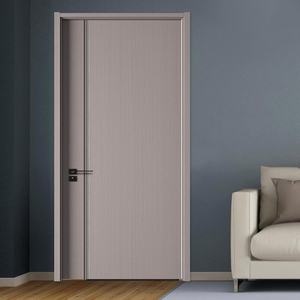 Portes prémontées en bois MDF apprêté blanc moderne Design d'intérieur pour salles de bains Salons Cuisines Hôtels Villas Salles Écoles - Product Image 6