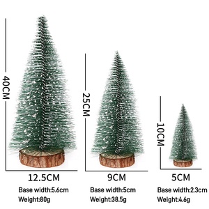 Mini Cây giáng sinh máy tính để bàn trang trí 10cm 15cm 20cm 40cm mini DIY Cây giáng sinh với Tuyết giáng sinh trang trí - Product Image 5