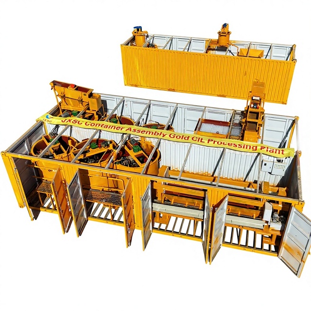 Customized Mobile Cil Cyanidation Mining Equipment Cip Leaching Gold Processing Plant