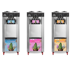 Tai Vertical Soft Ice Cream Machine Commercial Fully Automatic Three-Head <strong>Small</strong> Stall <strong>Cone</strong> Power-Free Non-App-Controlled - Product Image 4