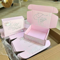 Boîtes d'expédition en carton ondulé personnalisées avec logo imprimé, boîtes cadeaux pliables en papier, emballages personnalisés