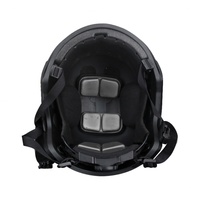 Casque tactique modulaire léger AmpsafeX Fast Style en fibre de verre avec visière transparente et 16-20 aérations pour la sécurité sportive en extérieur