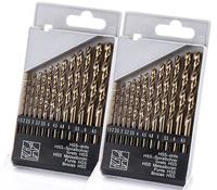Jeu de forets hélicoïdaux en cobalt HSS M35 de 1,5 à 6,5 mm, forets à tige droite robustes pour le perçage de l'acier inoxydable, de l'aluminium et du métal