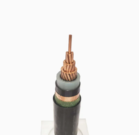 Câble unipolaire blindé en cuivre avec gaine en PVC, isolation XLPE, basse tension, pour projets de centrales électriques et utilisation en construction