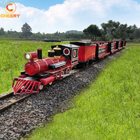 Train miniature électrique sur rail pour enfants, jeu de parc d'attractions, train miniature pour enfants à vendre