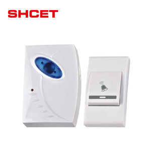 Sonnette électronique sans fil 220V, sonnette sans fil étanche 32 sonneries, carillon intelligent, sonnette de porte, sonnette de porte de SHCET - Product Image 1
