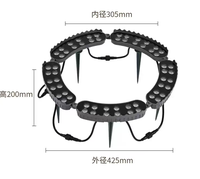 Projecteur LED extérieur étanche pour arbres, rond, en aluminium moulé sous pression, à fixation sur chaîne, pour l'éclairage des arbres