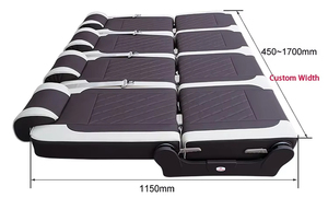 Canapé-lit pliant en cuir à dossier haut-bas pour camping-car et camping-car Offre Spéciale réglable et confortable Fournisseur de gros - Product Image 5