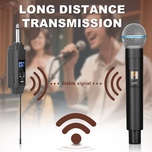 Micrófono Inalámbrico Dinámico Profesional DL2, Portátil, de Metal, para Karaoke, Actuaciones en Escenarios al Aire Libre, Canto - Product Image 3