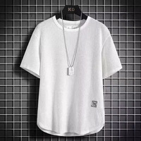 Camisa de Manga Corta de Algodón para Hombre, Nueva Colección de Verano 2025, Camisa Informal de Algodón para Hombre, Color Sólido, Camisas de Media Manga